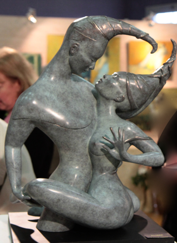 "Tsaddé" bronze d'Isabelle Jeandot, l'art c'est surtout le plaisir des sens et du partage.