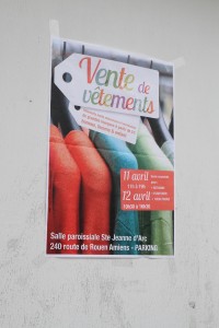 L'affiche de la vente